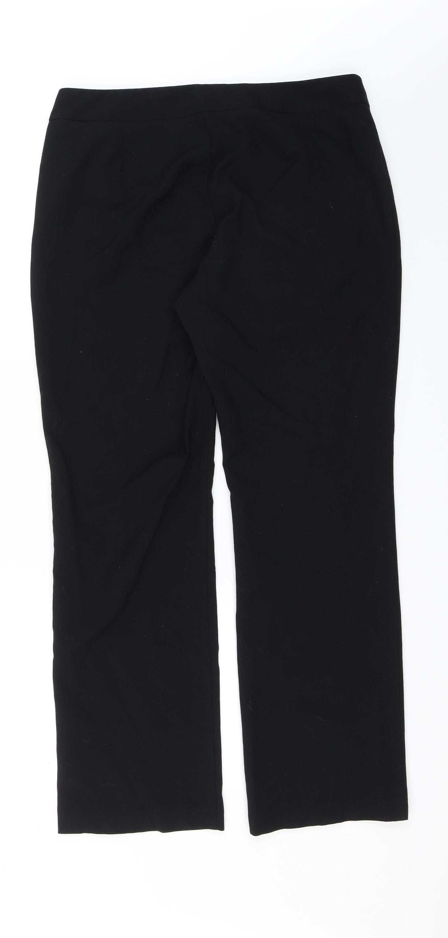 M&S Womens Black   Dress Pants Trousers Size 14 L26 in