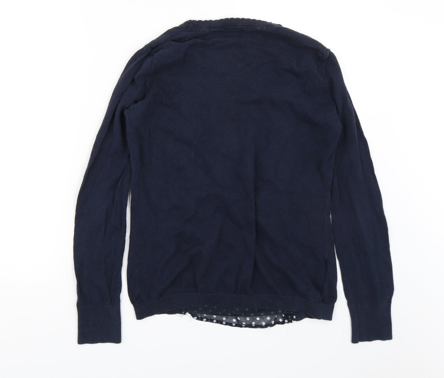 NEXT Womens Blue Polka Dot  Basic Blouse Size 10