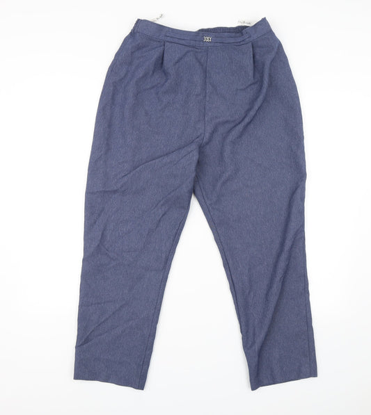 Berkertex Womens Blue   Chino Trousers Size 14 L23 in