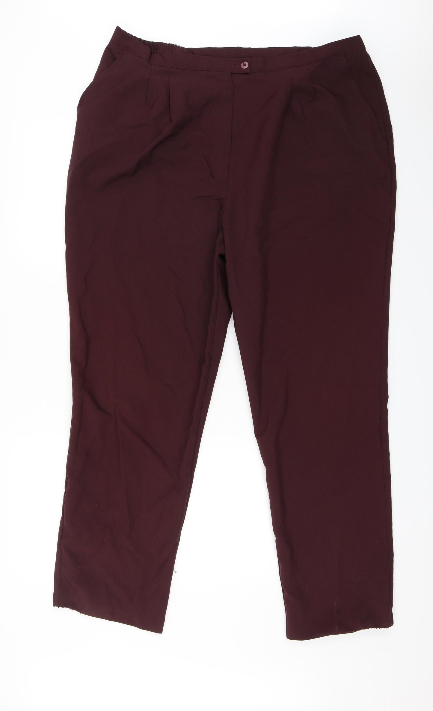 Afibel Womens Red   Trousers  Size 38 in L29 in