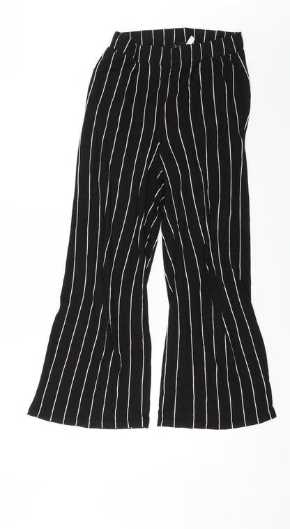 Divided Womens Black Striped  Trousers  Size S L23 in