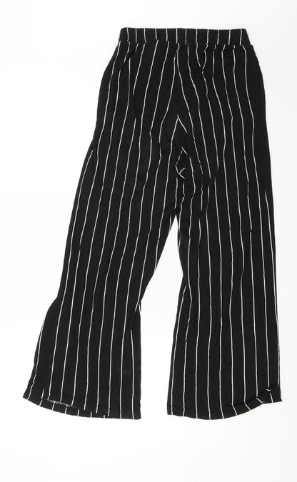 Divided Womens Black Striped  Trousers  Size S L23 in