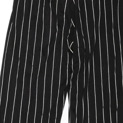 Divided Womens Black Striped  Trousers  Size S L23 in