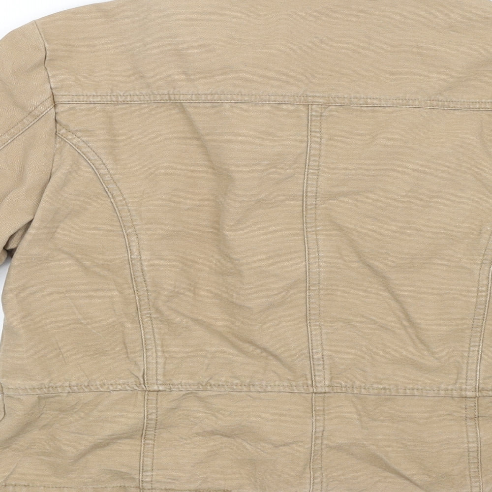 ervie Womens Beige   Biker Coat Size 14