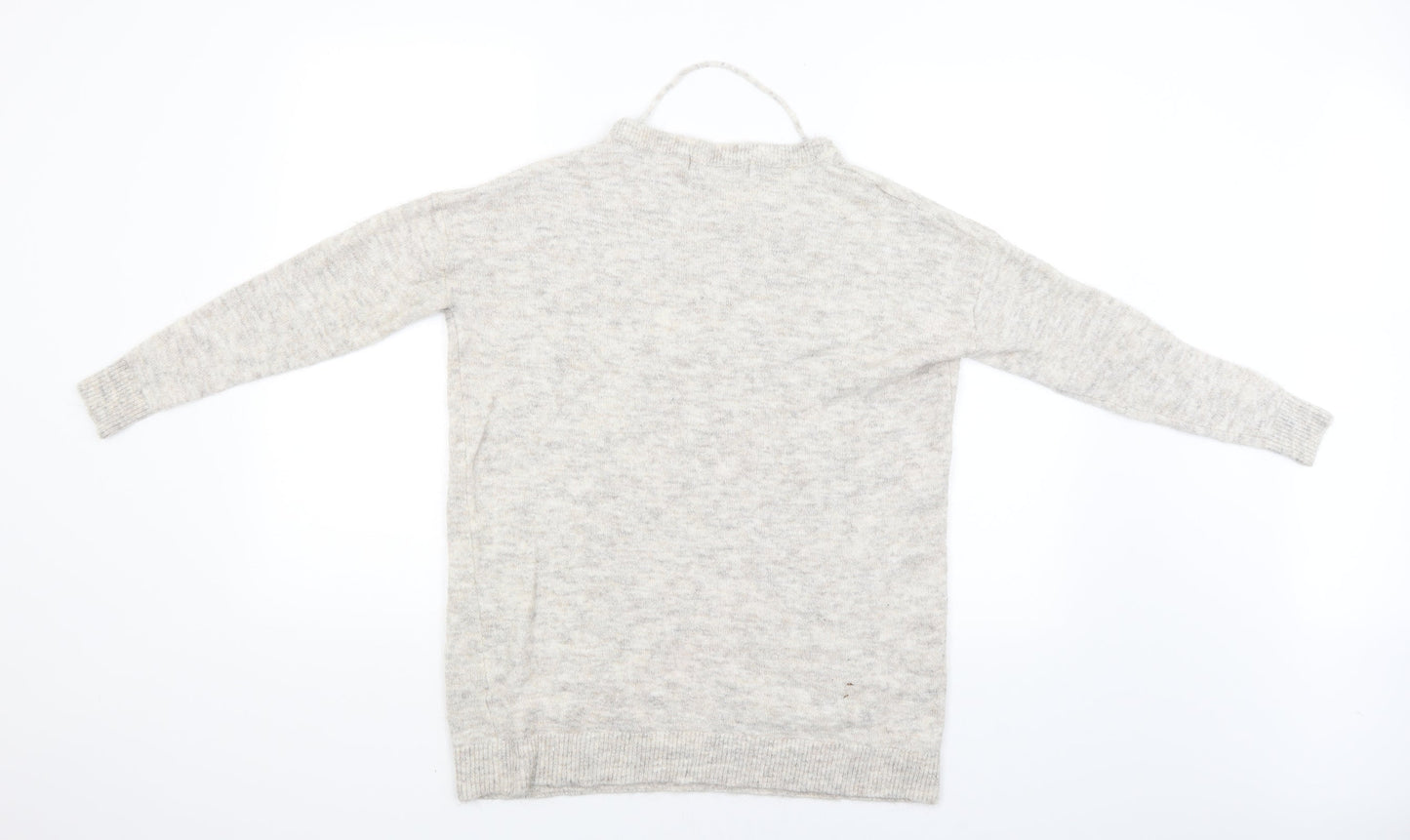 VERO MODA Womens Grey   Pullover Jumper Size M