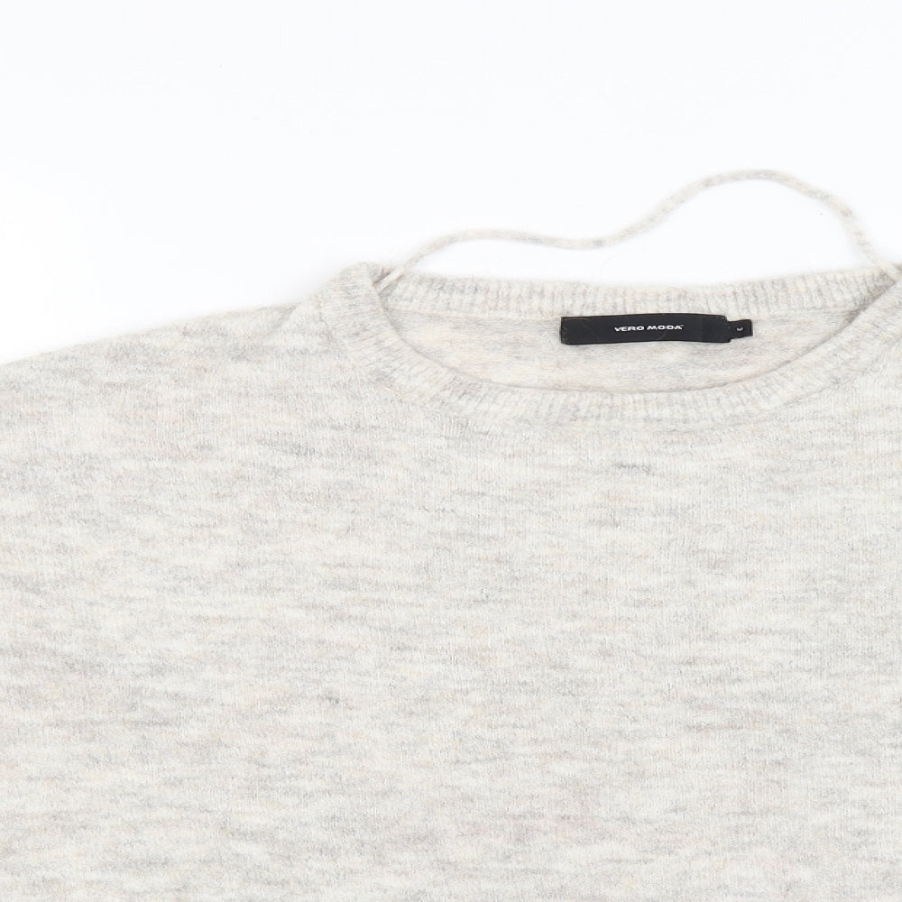 VERO MODA Womens Grey   Pullover Jumper Size M