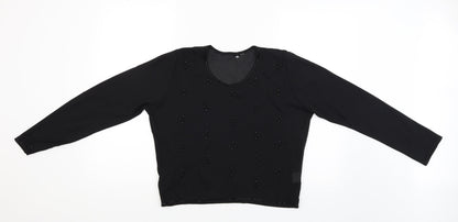 Preworn Womens Black   Basic Blouse Size 14