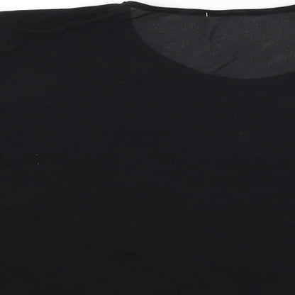 Preworn Womens Black   Basic Blouse Size 14