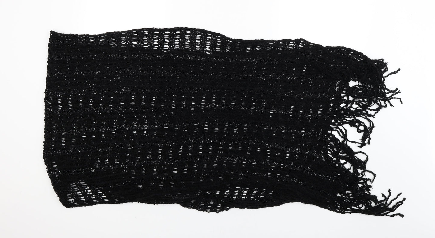 Preworn Womens Black    Shawl/Wrap