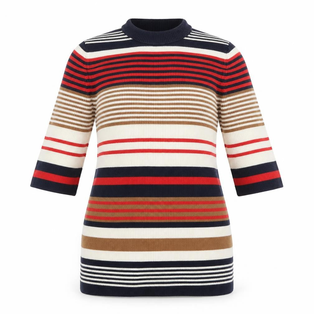 Miss Selfridge Womens Multicoloured Striped  Pullover Jumper Size 12