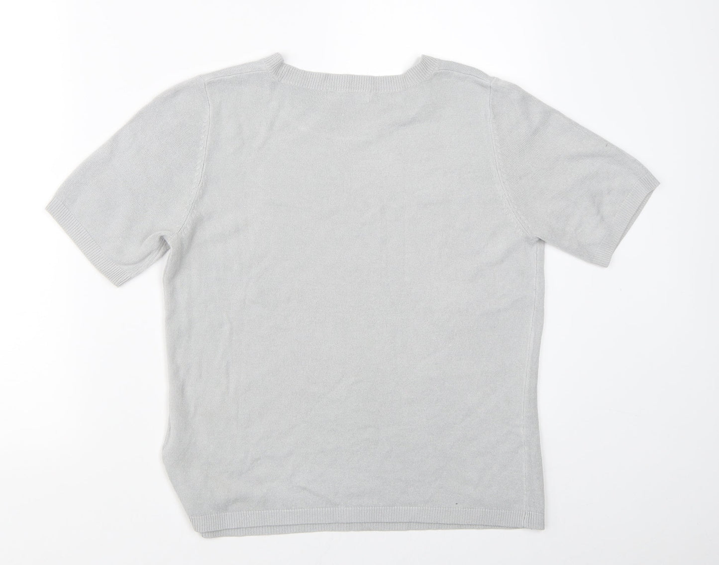 Marks & Spencer Womens Grey   Basic T-Shirt Size 10