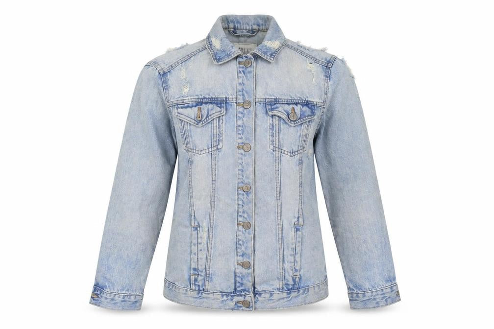 New Look Womens Blue  Denim Jacket  Size 8