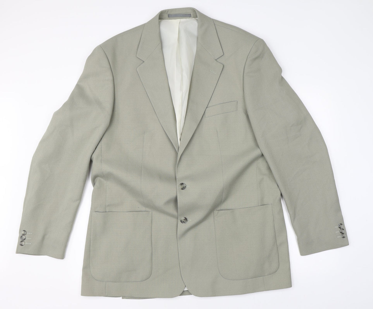 Wellington Mens Green   Jacket Suit Jacket Size 44