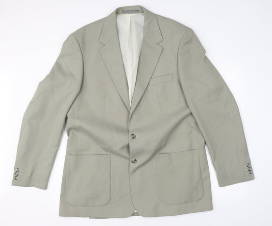 Wellington Mens Green   Jacket Suit Jacket Size 44