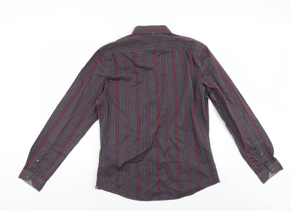 Preloved NEXT Mens Multicoloured Striped   Button-Up - Back