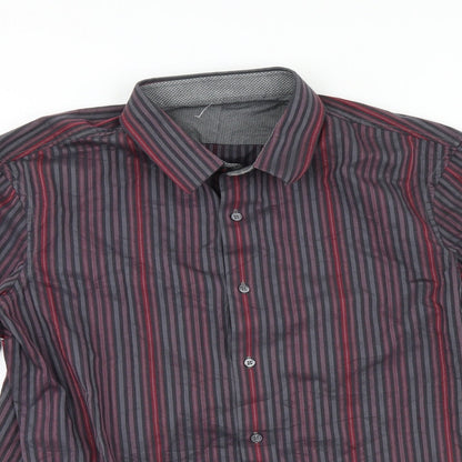 Preloved NEXT Mens Multicoloured Striped   Button-Up - Detail