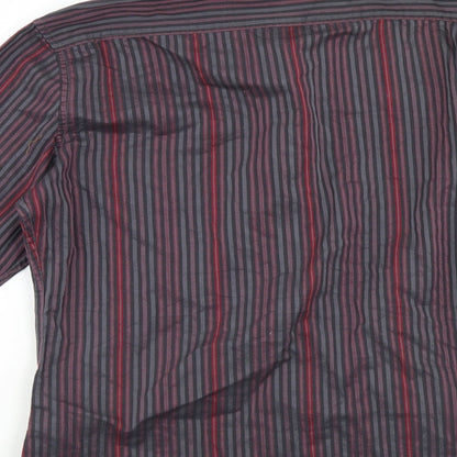 Preloved NEXT Mens Multicoloured Striped   Button-Up - Label