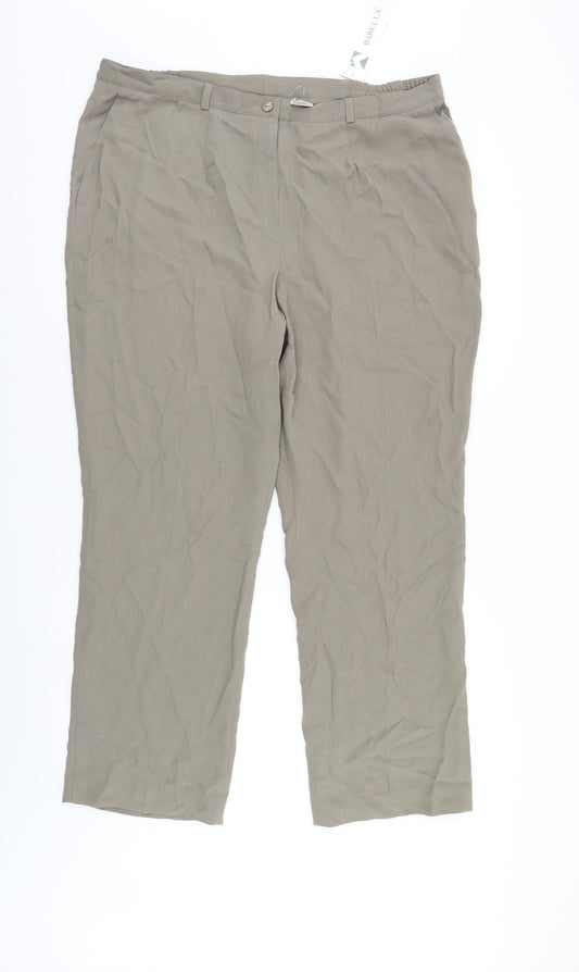 Habella Womens Ivory   Trousers  Size 20 L28 in