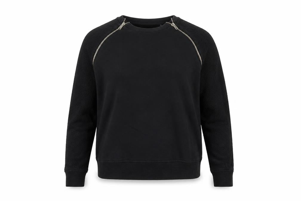 Zara Womens Black   Pullover Sweatshirt Size S