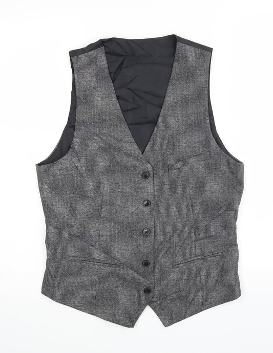 H&M Mens Grey   Jacket Suit Waistcoat Size 36
