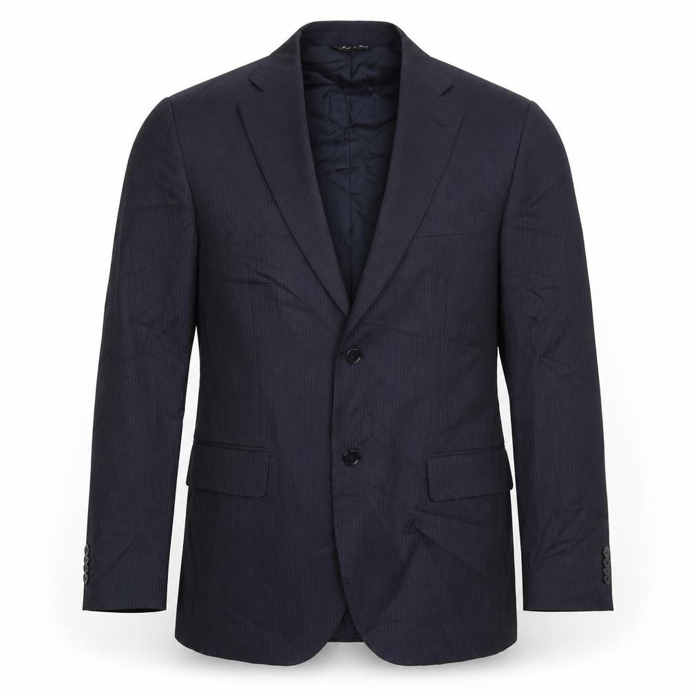 Trial Mens Blue Striped  Jacket Blazer