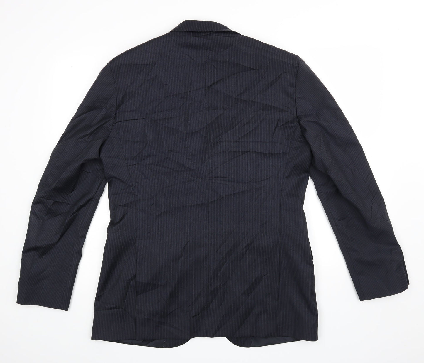 Trial Mens Blue Striped  Jacket Blazer