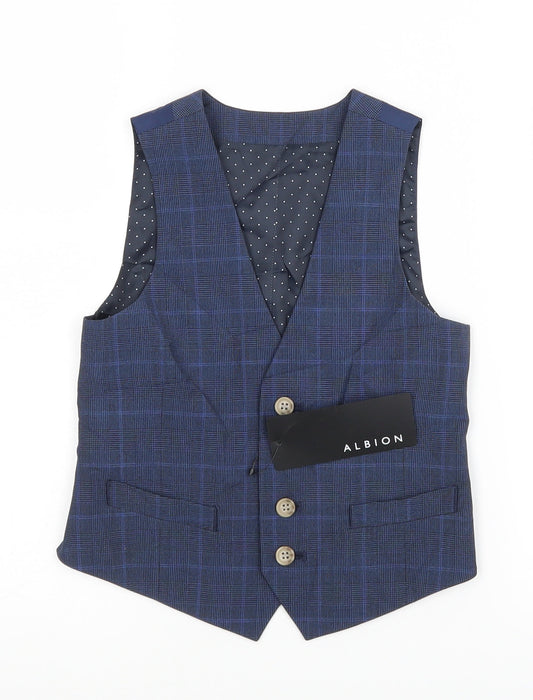 Albion Boys Blue   Jacket Waistcoat Size 6 Years