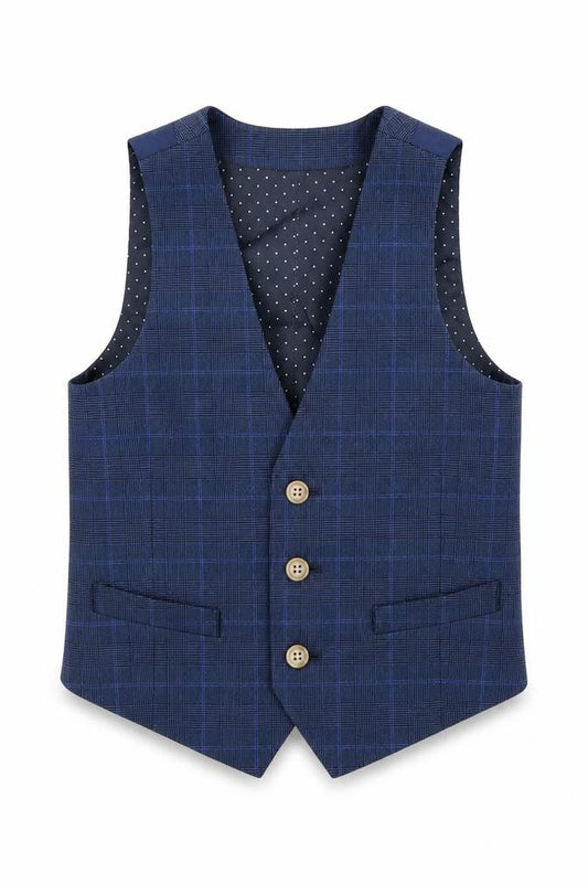 Albion Boys Blue   Jacket Waistcoat Size 6 Years