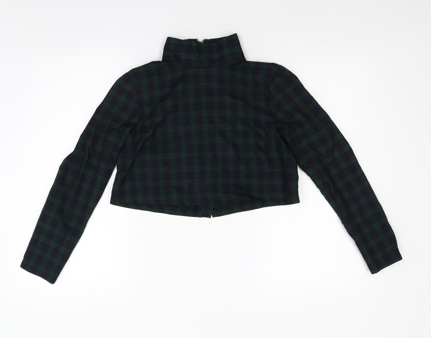 ASOS Womens Blue Check  Jacket  Size 8  - Cropped