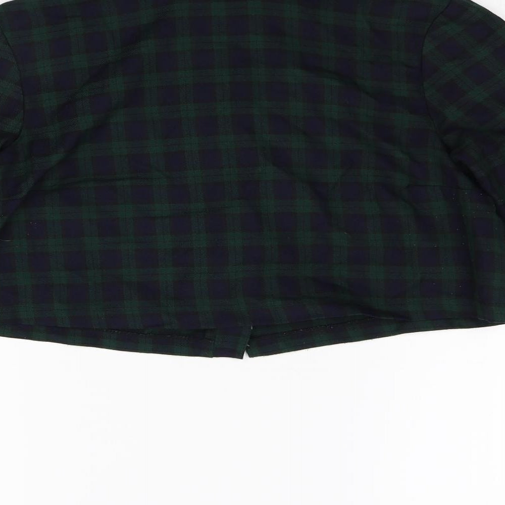 ASOS Womens Blue Check  Jacket  Size 8  - Cropped