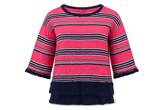 Next Womens Pink Striped  Pullover Jumper Size 8