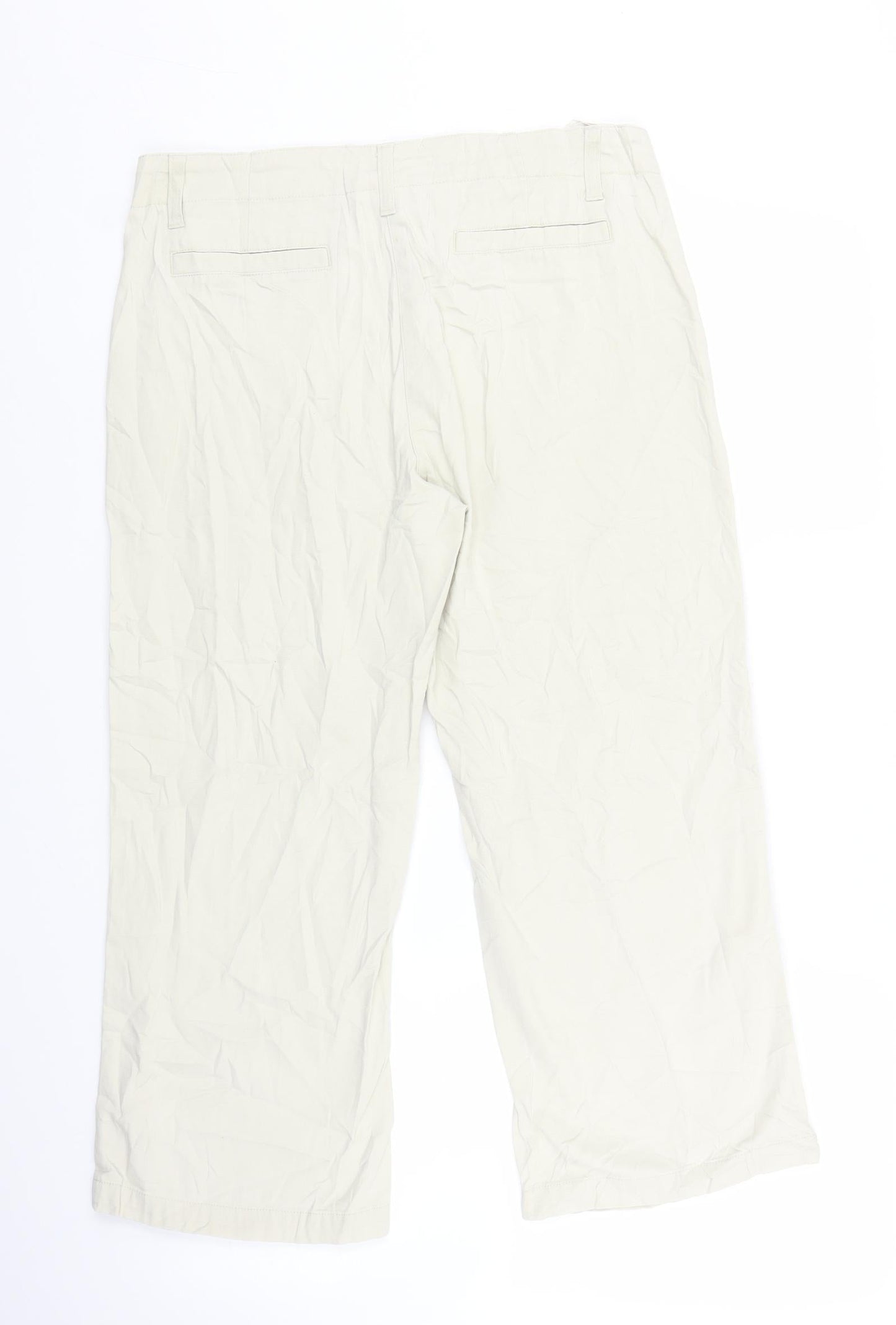 Papaya Womens Ivory   Trousers  Size 12 L22 in