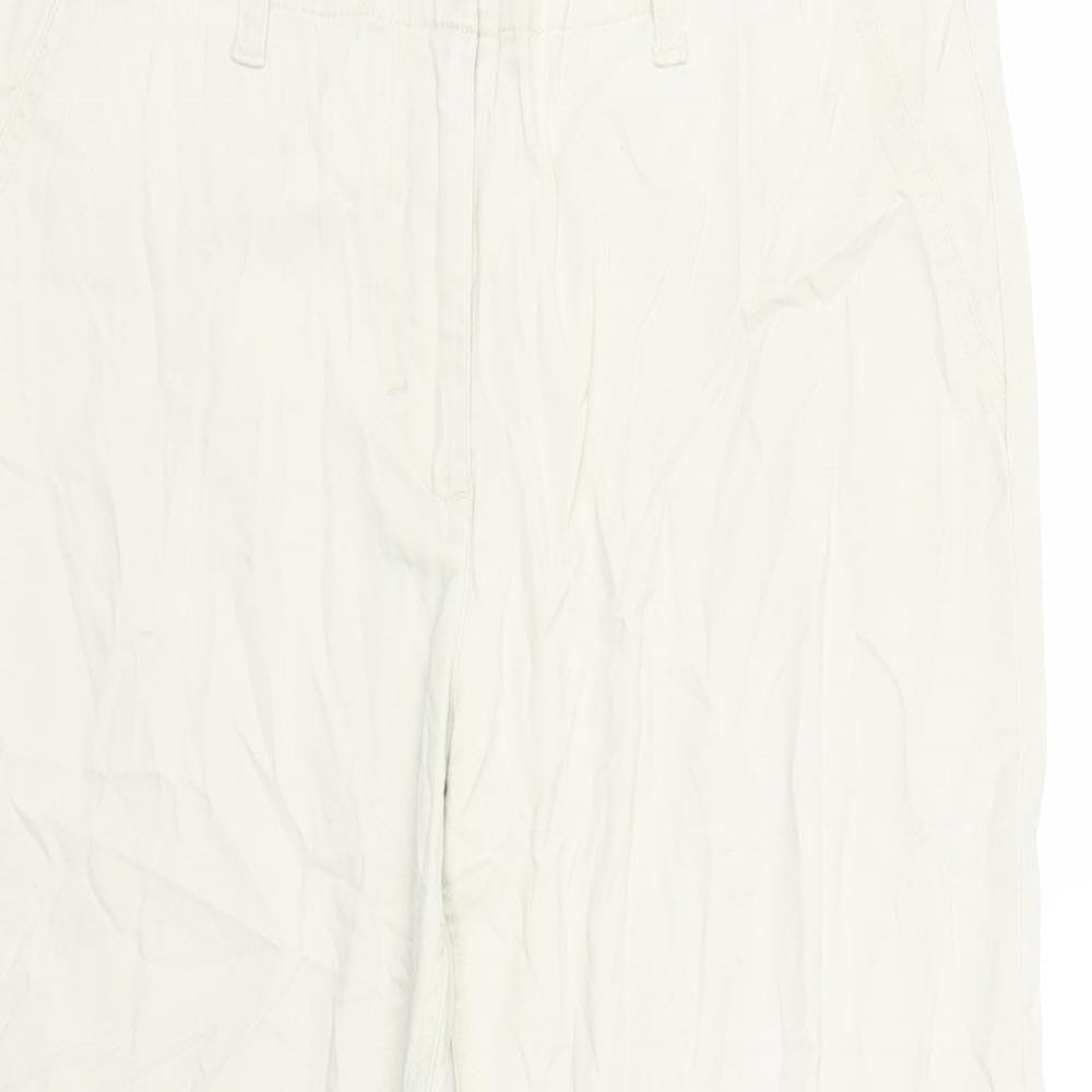 Papaya Womens Ivory   Trousers  Size 12 L22 in