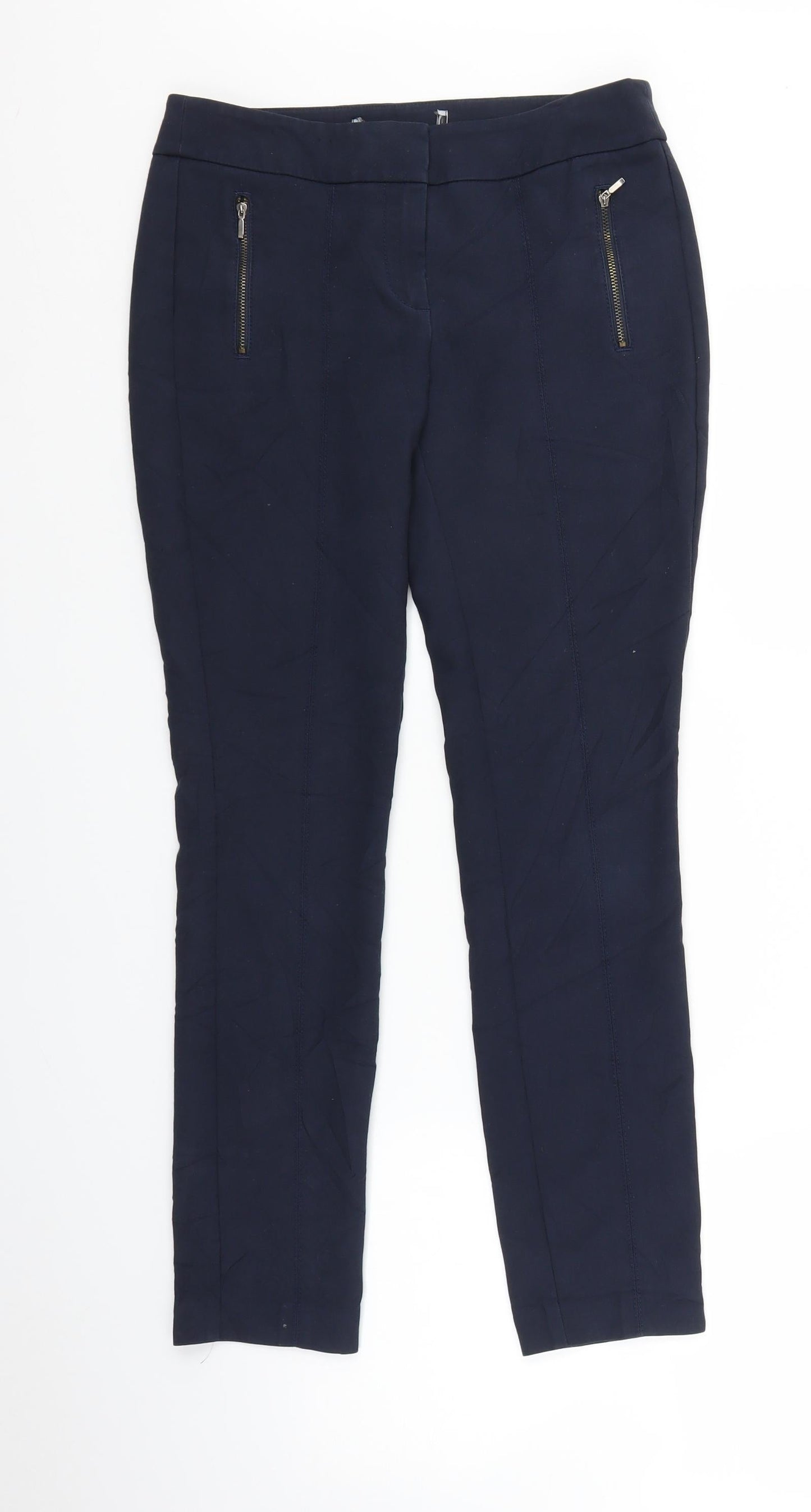 NEXT Womens Blue   Trousers  Size 6 L26 in