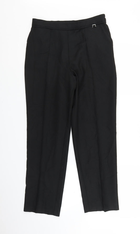Marks and Spencer Womens Black   Trousers  Size 10 L25 in