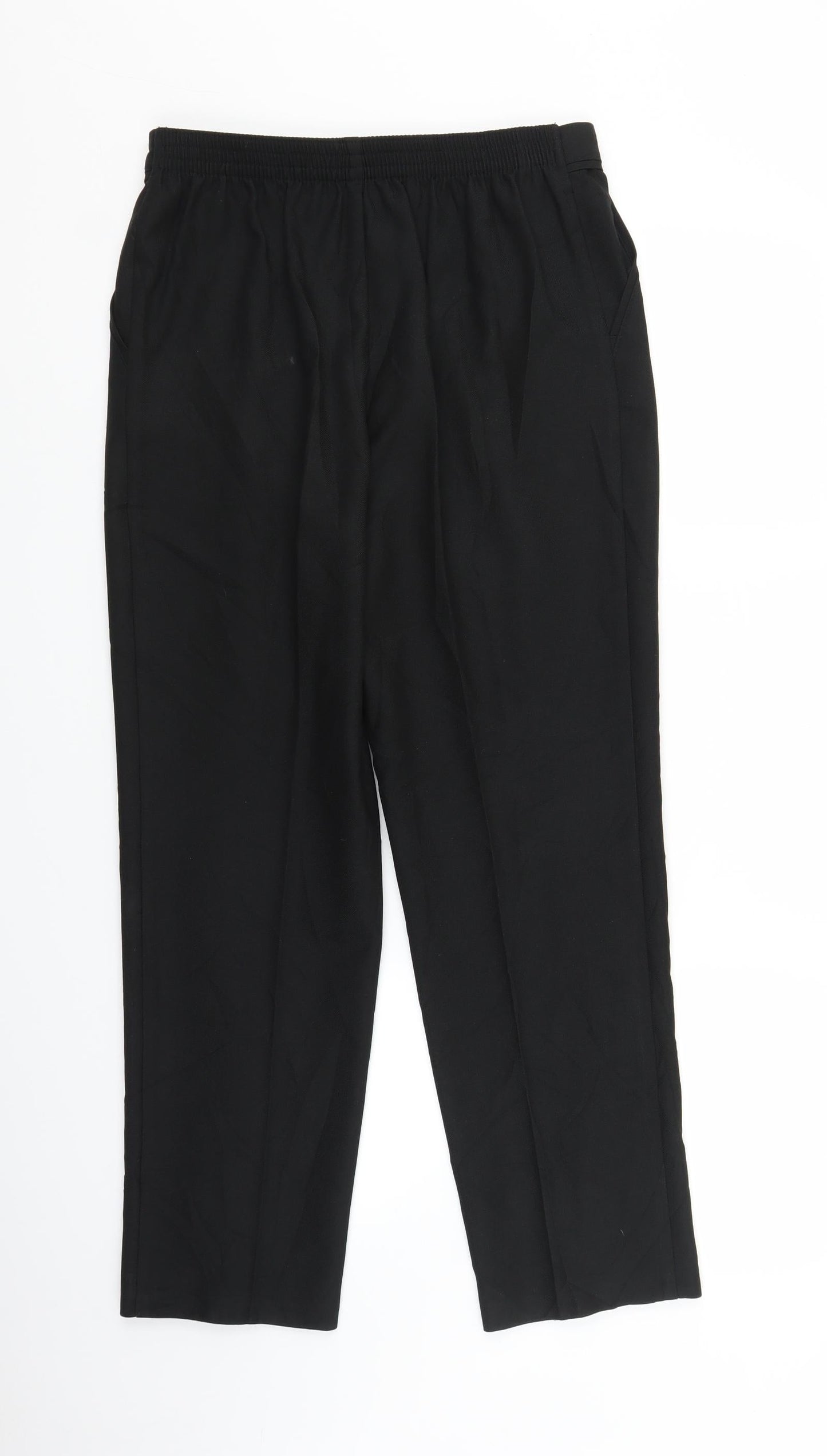 Marks and Spencer Womens Black   Trousers  Size 10 L25 in