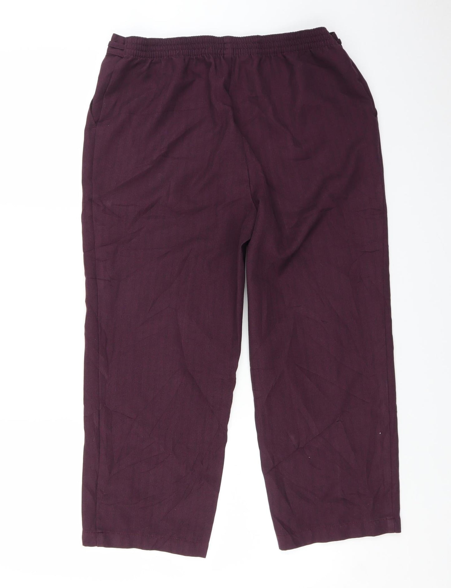 Marks and Spencer Womens Purple   Trousers  Size 12 L22 in