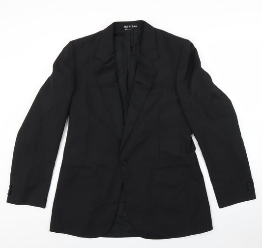 Dormie Mens Black   Jacket Suit Jacket Size 40