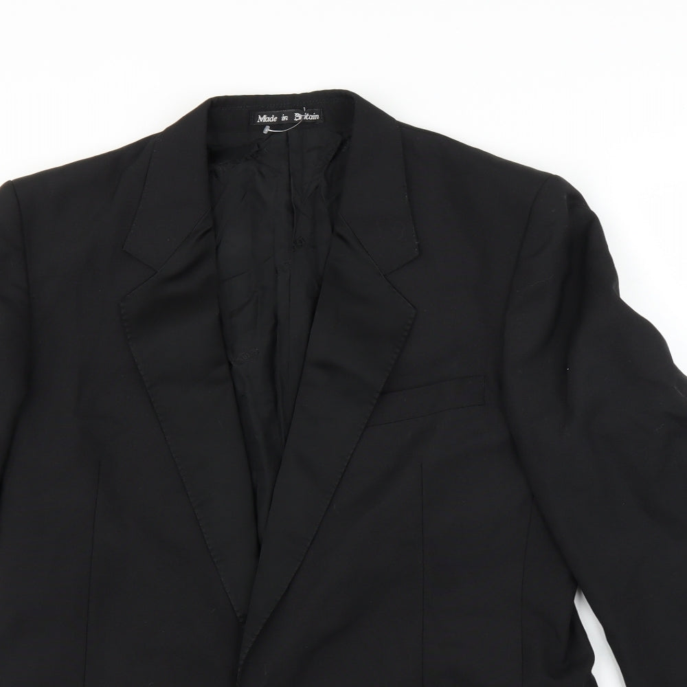Dormie Mens Black   Jacket Suit Jacket Size 40