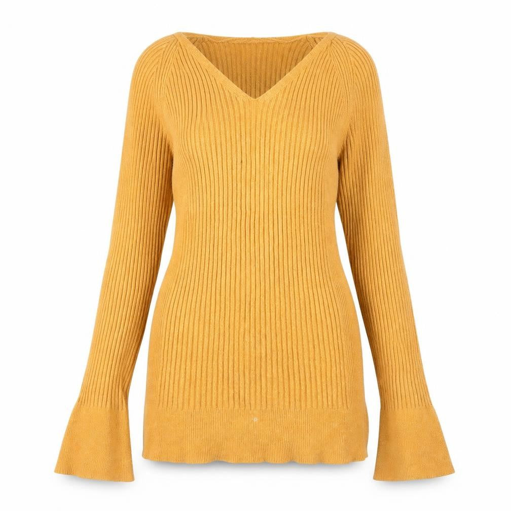 Primark Womens Yellow   Pullover Jumper Size M
