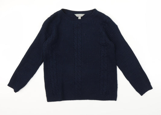 Dorothy Perkins Womens Blue  Knit Pullover Jumper Size 10