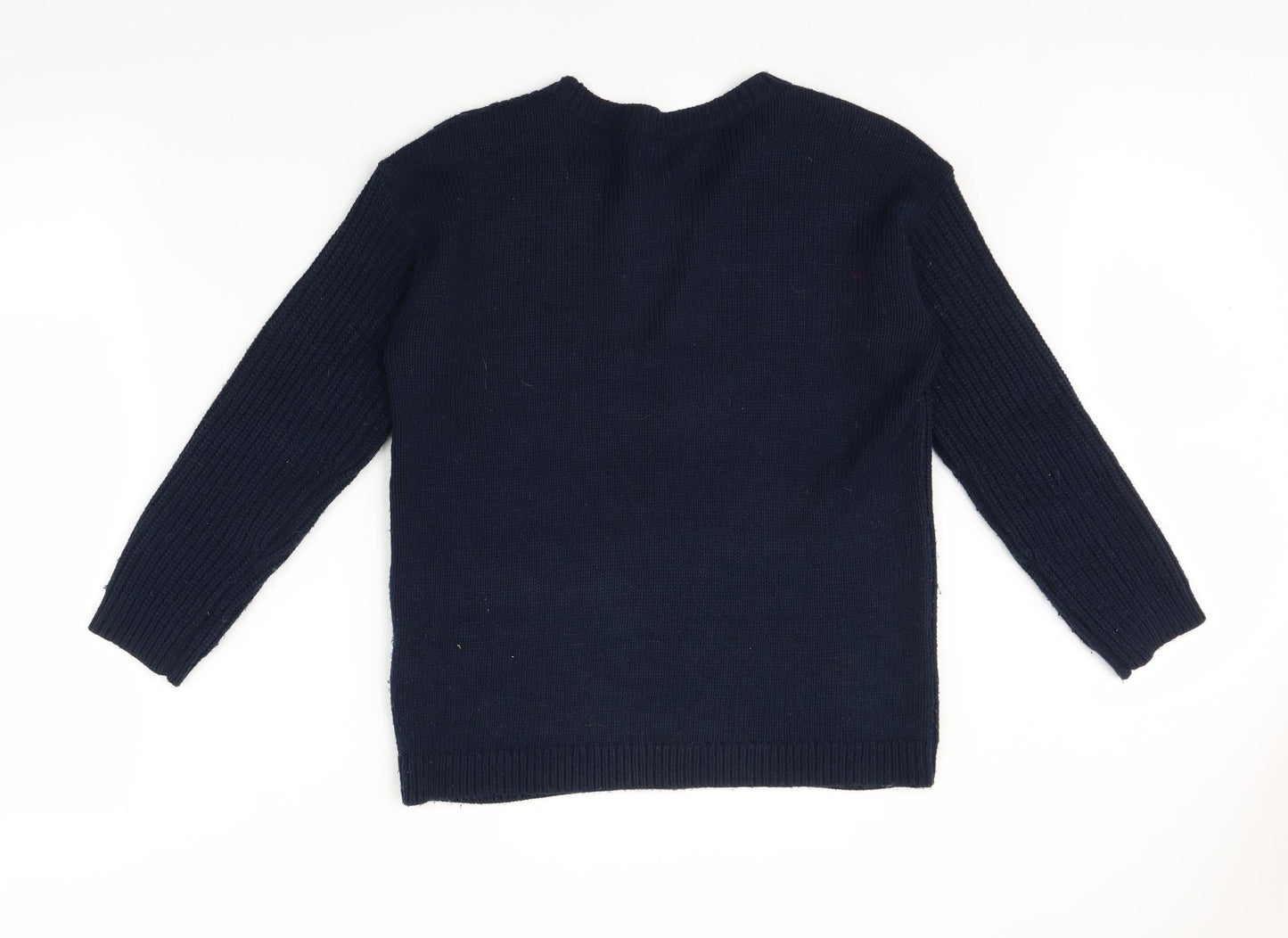 Dorothy Perkins Womens Blue  Knit Pullover Jumper Size 10