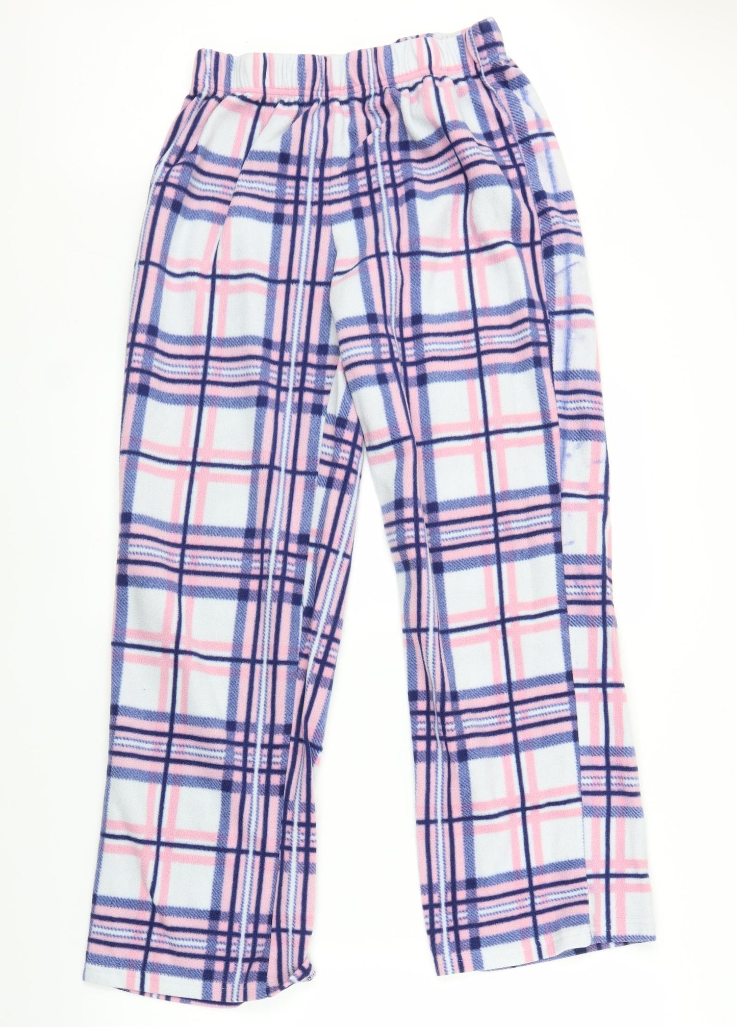 Preworn Womens Pink Plaid  Sweatpants Trousers Size M L27 in