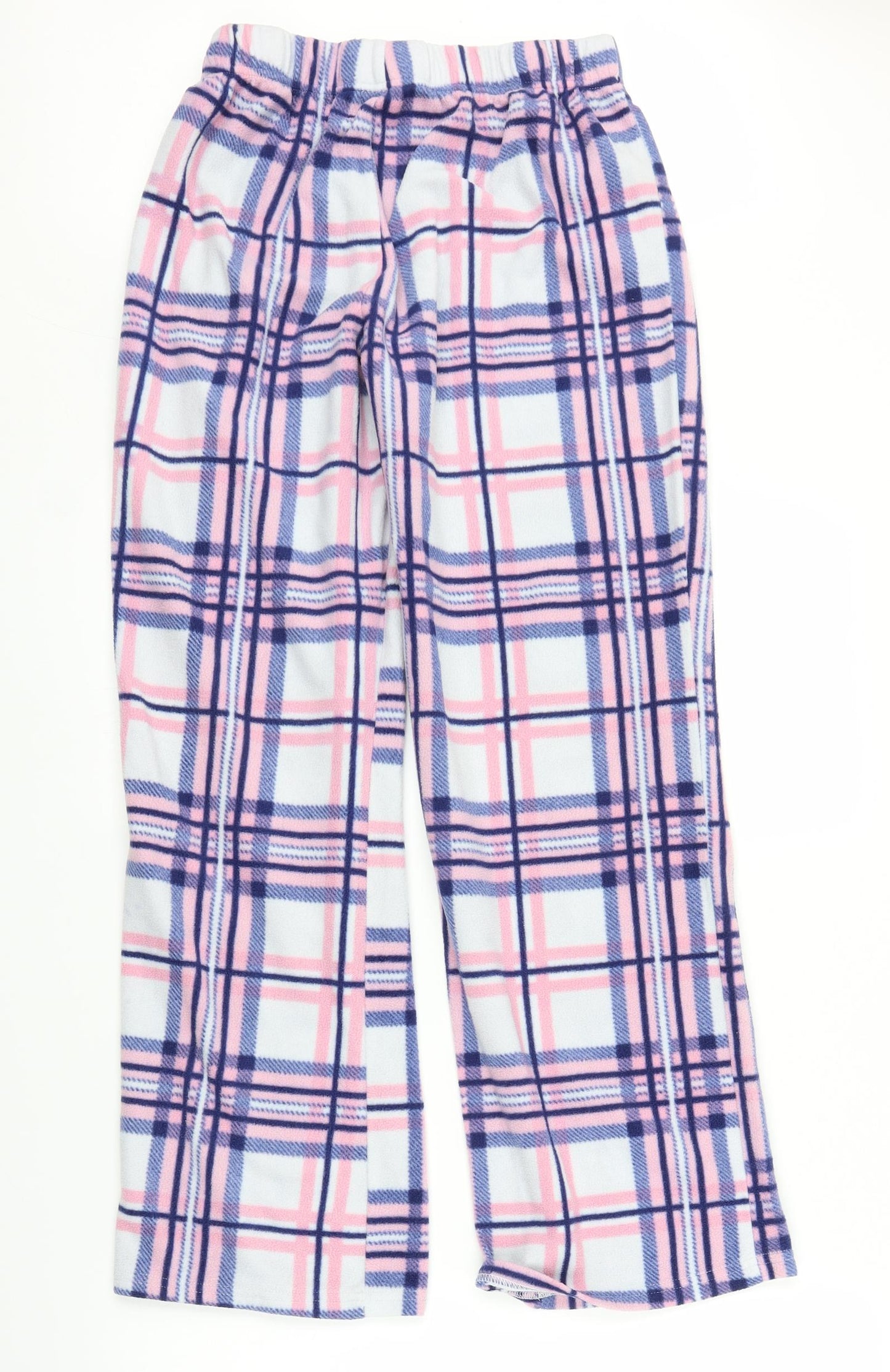 Preworn Womens Pink Plaid  Sweatpants Trousers Size M L27 in