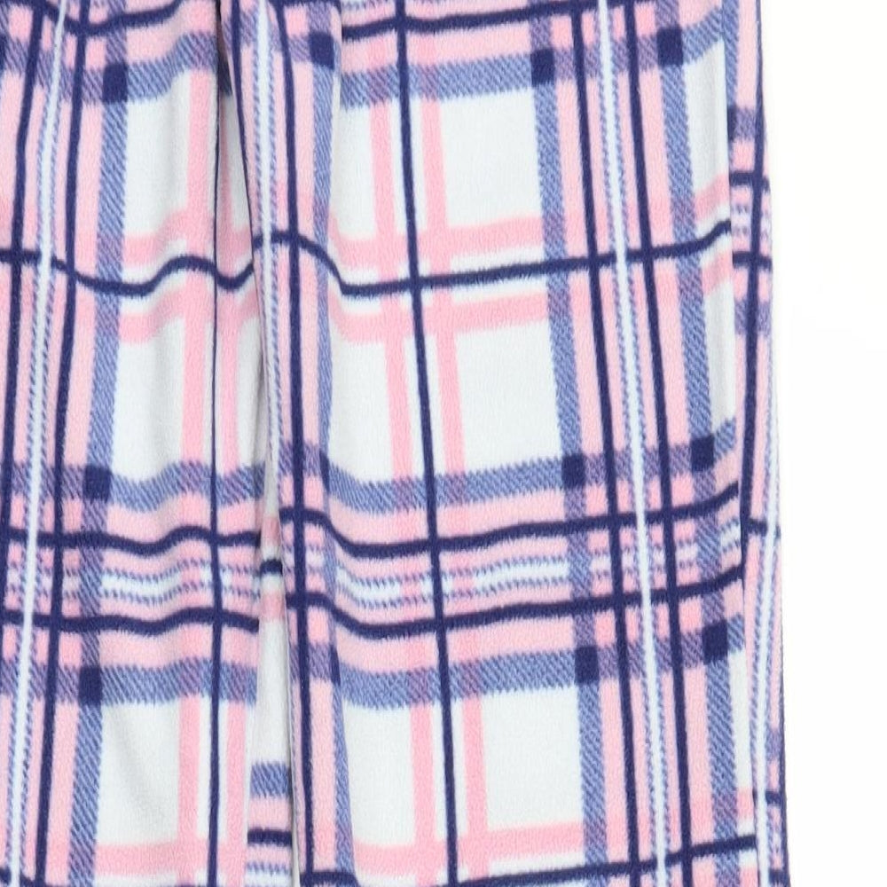 Preworn Womens Pink Plaid  Sweatpants Trousers Size M L27 in