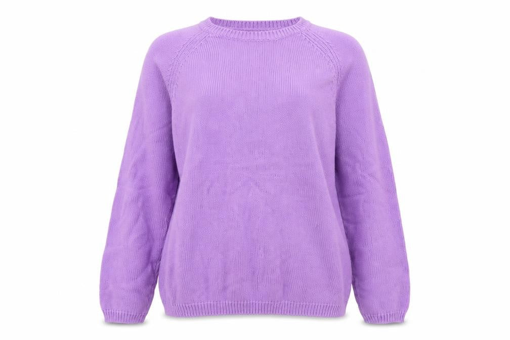 ISLE Womens Purple  Knit Pullover Jumper Size M