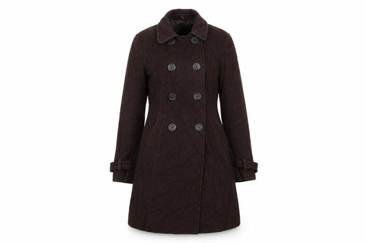 Version Sud Womens Brown   Overcoat Coat Size S