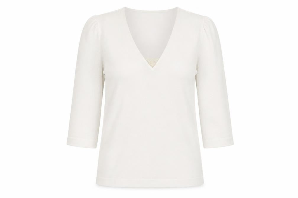 H&M Womens White   Pullover Jumper Size M