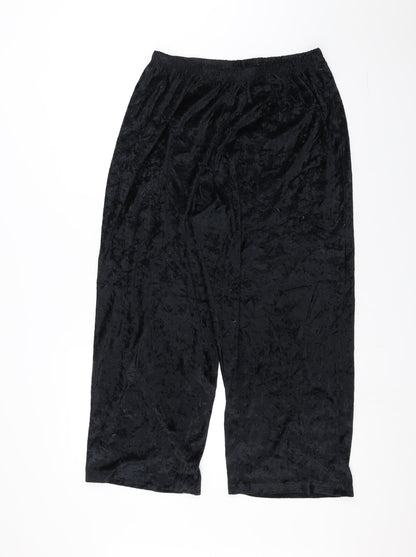 Preworn Womens Black   Trousers  Size 20 L20 in