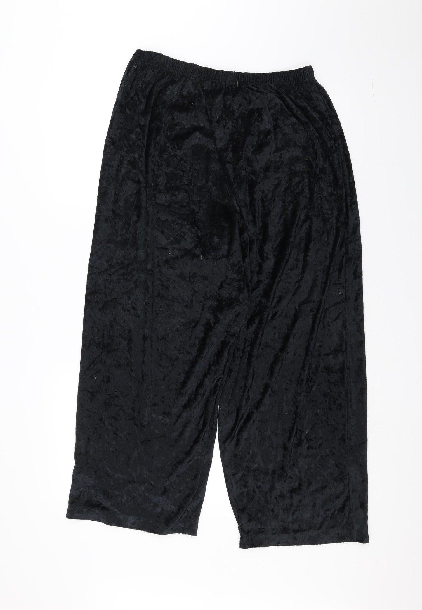 Preworn Womens Black   Trousers  Size 20 L20 in